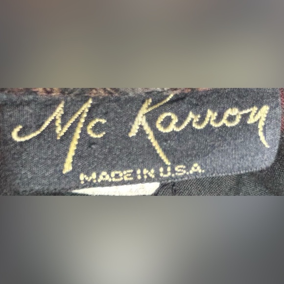 Vintage McKarron 18.5 Paisley Print Open Blouse - Picture 5 of 6